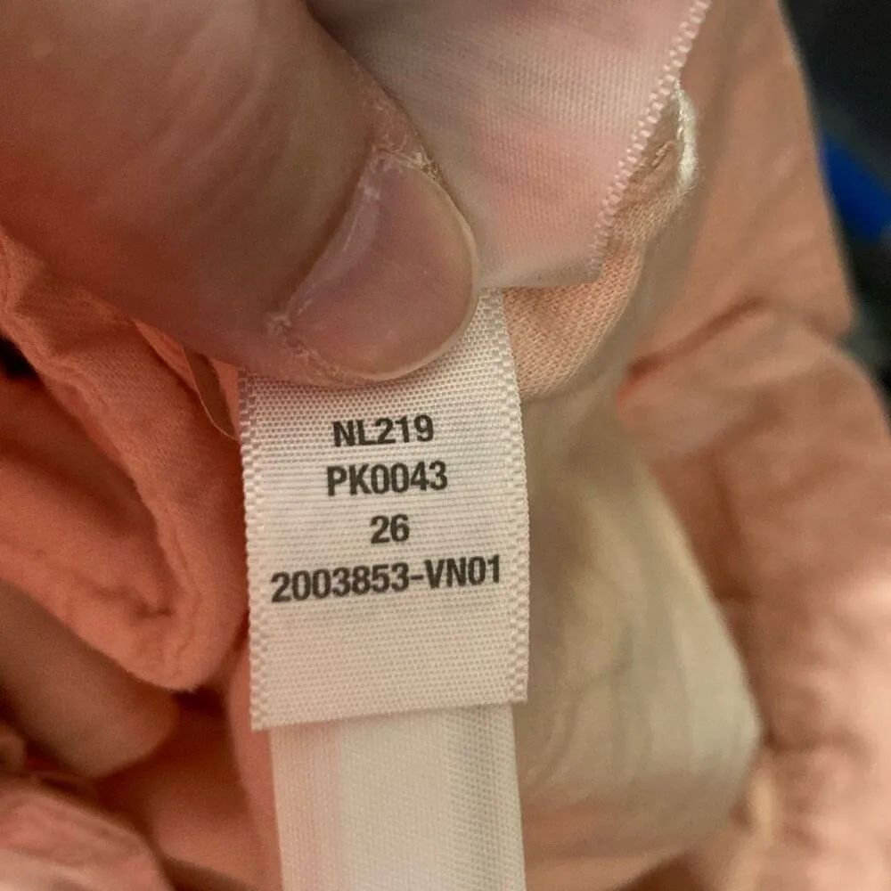 Madewell Garmet‎ Dyed Low Slung Straight Leg Pink Cargo Jeans Size 26 (K5) - Image 13