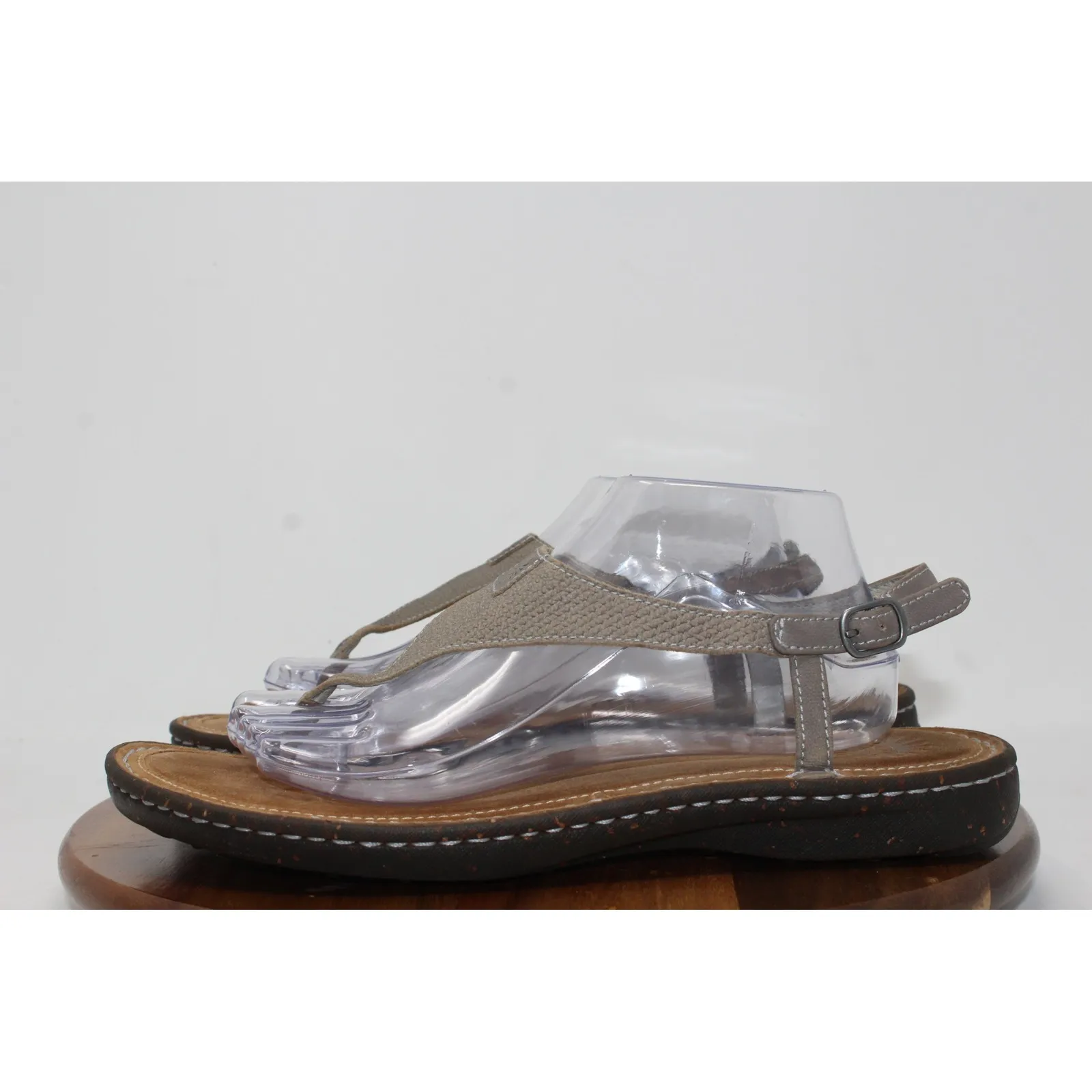 UGG Australia Womens Sefina Gray Thong Sandals Adjustable‎ Buckle Size 11 - Image 5