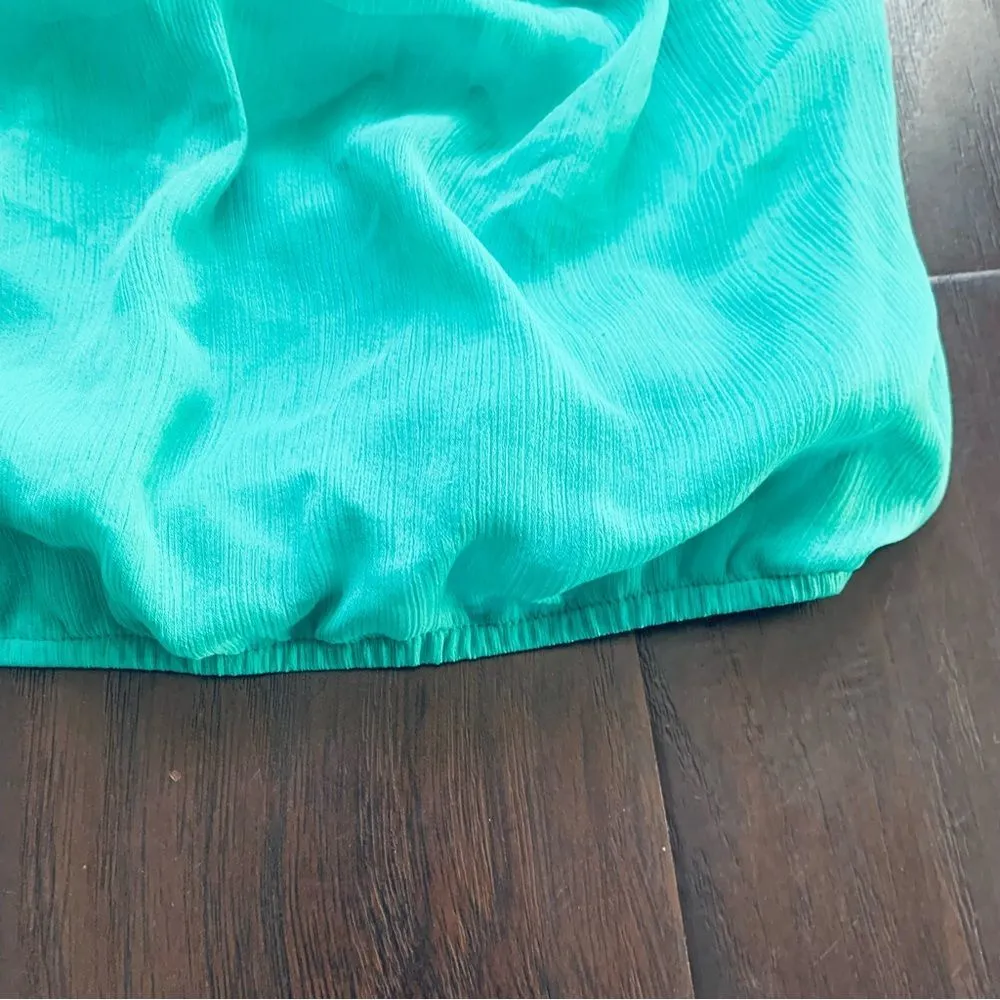 Forever 21 Bright Green Dressy Y2K Summertime Strapless Crop Tube Top Blouse | S - Image 5