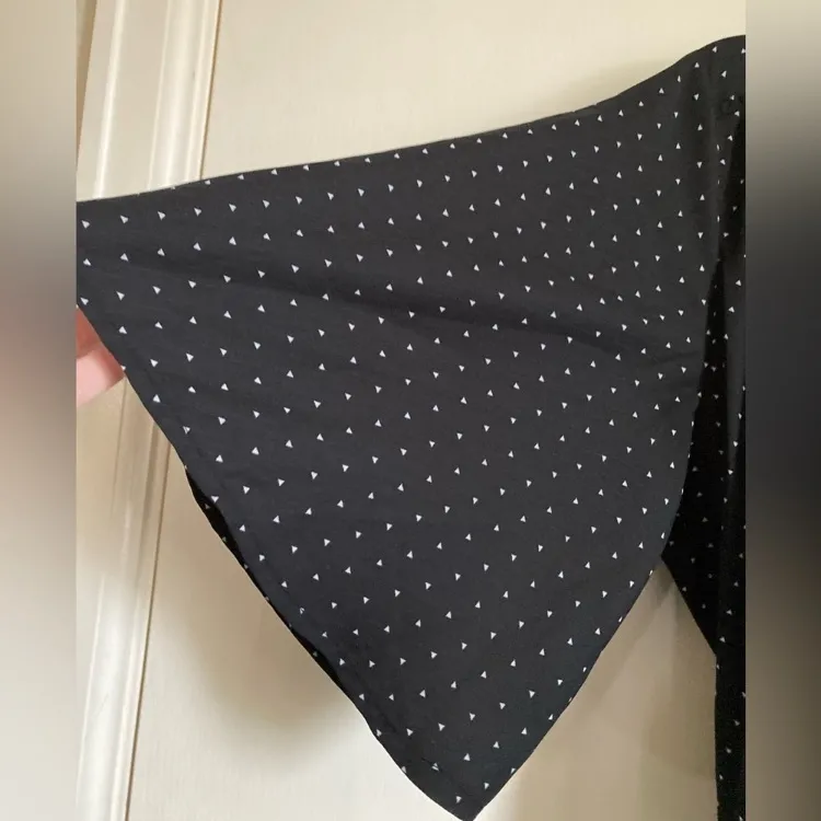 Lulu's Farah Black & White Polka Dot High Low Wrap Midi Dress #Gr - Image 6