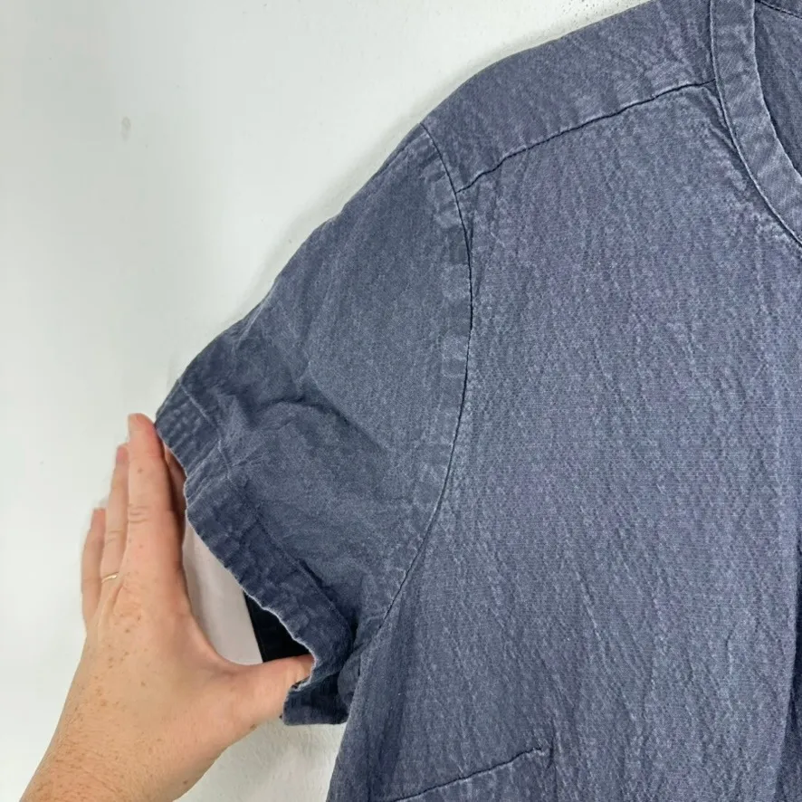 Bridge‎ & Burn Womens Jumpsuit Boilersuit XL Short Sleeve Casual Utility Gray - Image 4