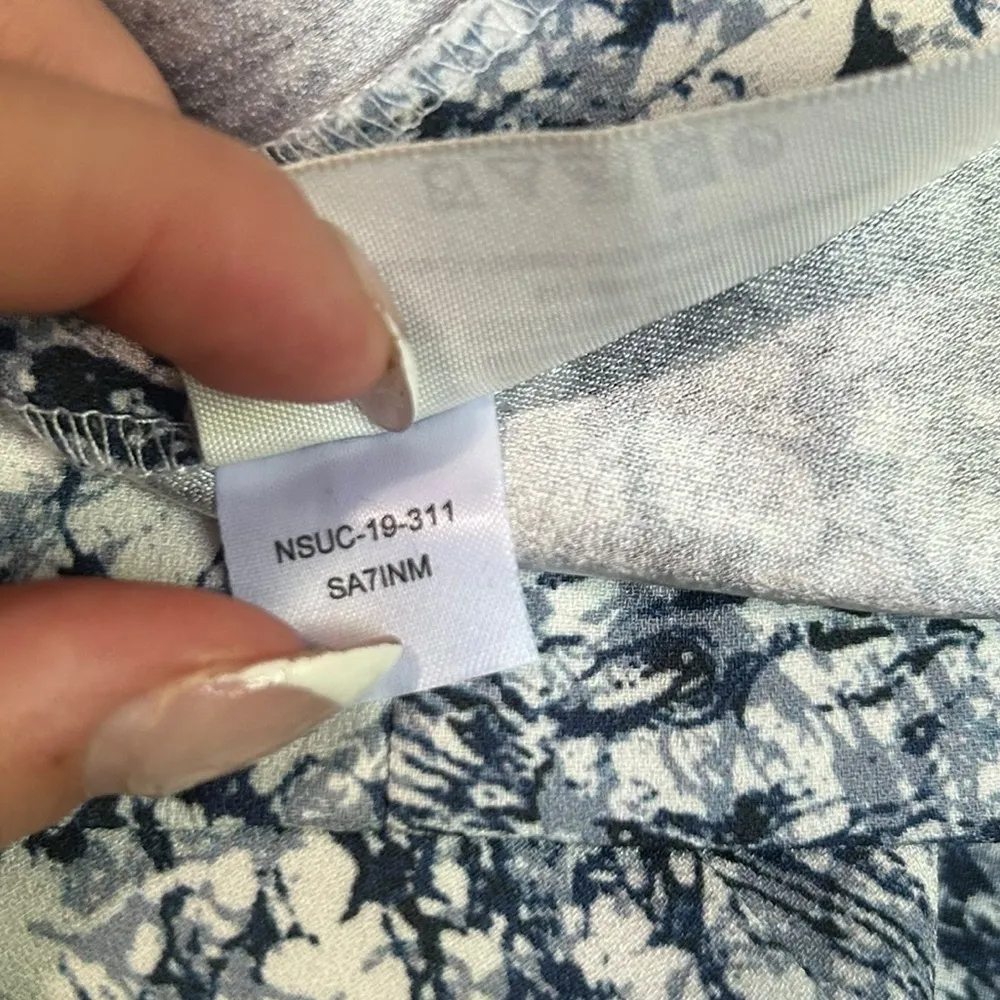 M.M.LaFleur Sarah 4.0 Dress in Indigo Marble Size 0 Petite Blue Black White - Image 13