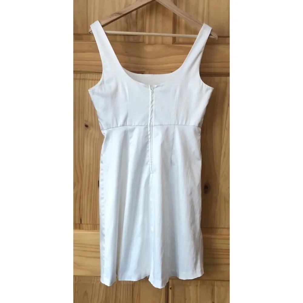 A. Byer white pleated waist sleeveless tank dress Jr size 11 - Image 9