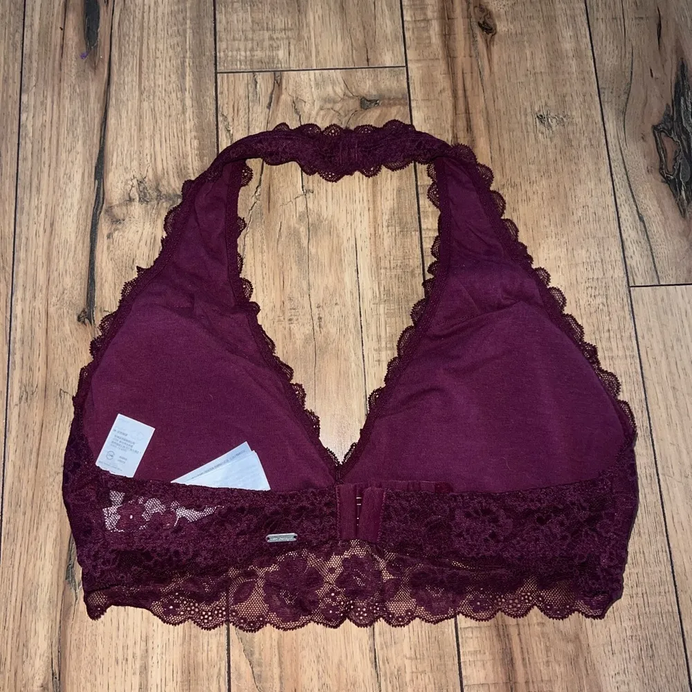 Burgundy lace bralette - Image 2