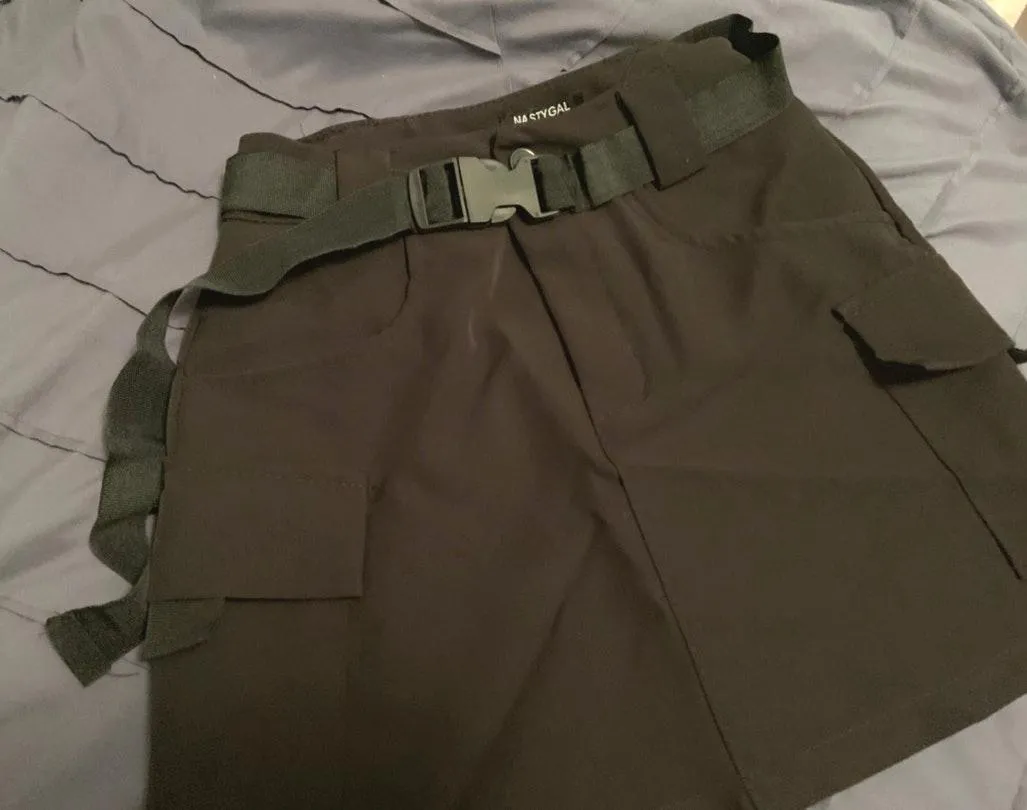 Nasty Gal Utility Belted Mini Skirt  - Image 3