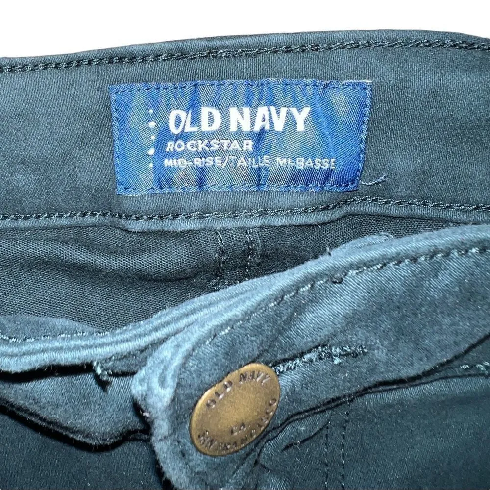 Old Navy Rockstar mid rise skinny jeans in teal size 6 - Image 4