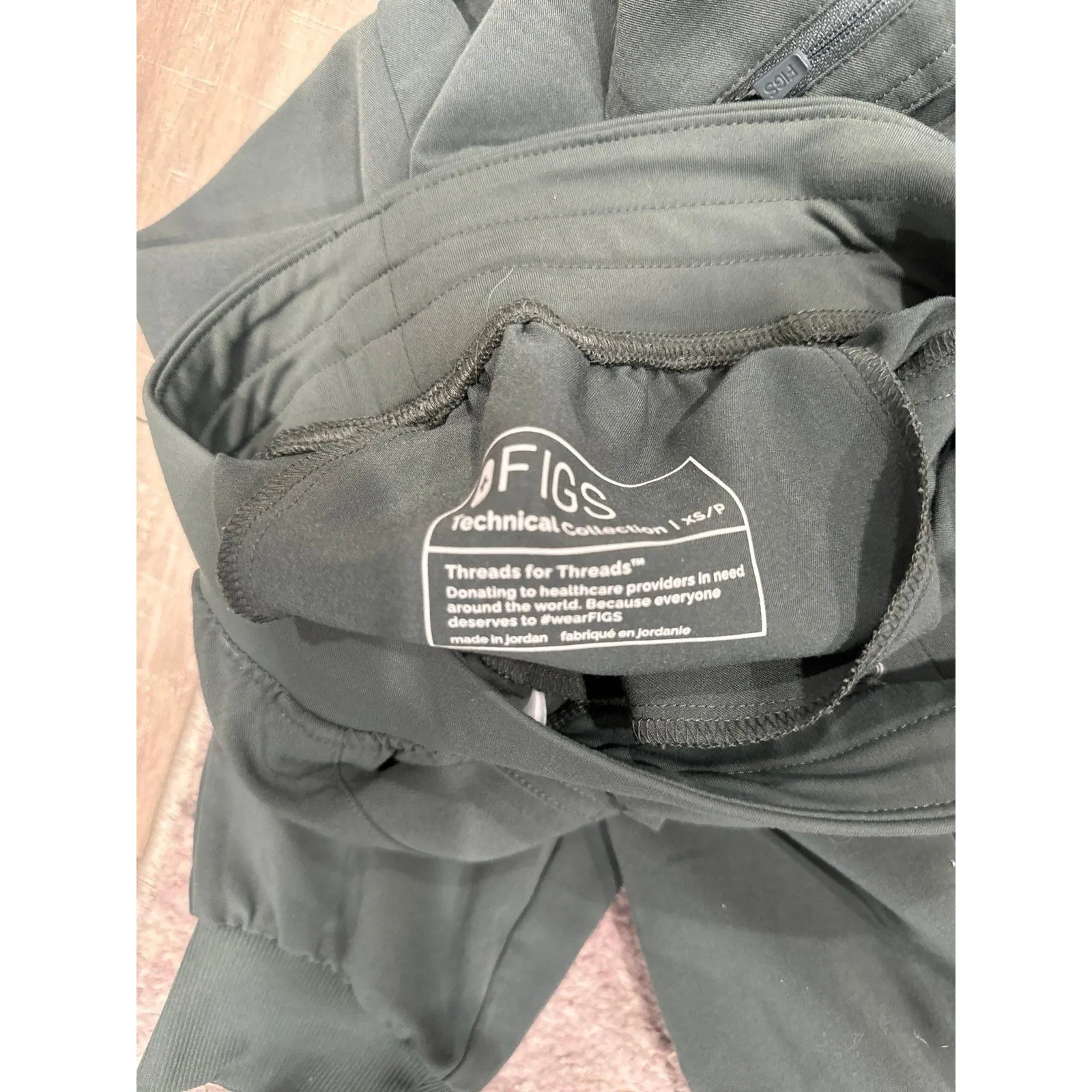 Figs Women’s Dark Green Zamora Jogger Scrub Pants Sz XS - Image 5