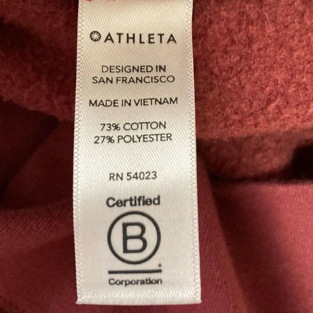ATHLETA‎ 24/7 Funnel Neck Pullover Sweatshirt Size XS (E4) - Image 10