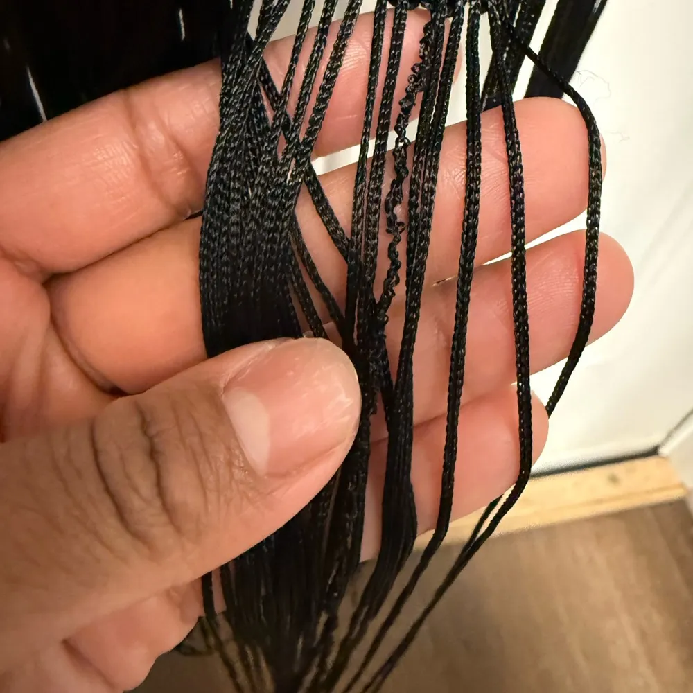 MinkPink Women’s Black Tank Embroidered Dress With Crochet Bottom Tassels Hem L - Image 8