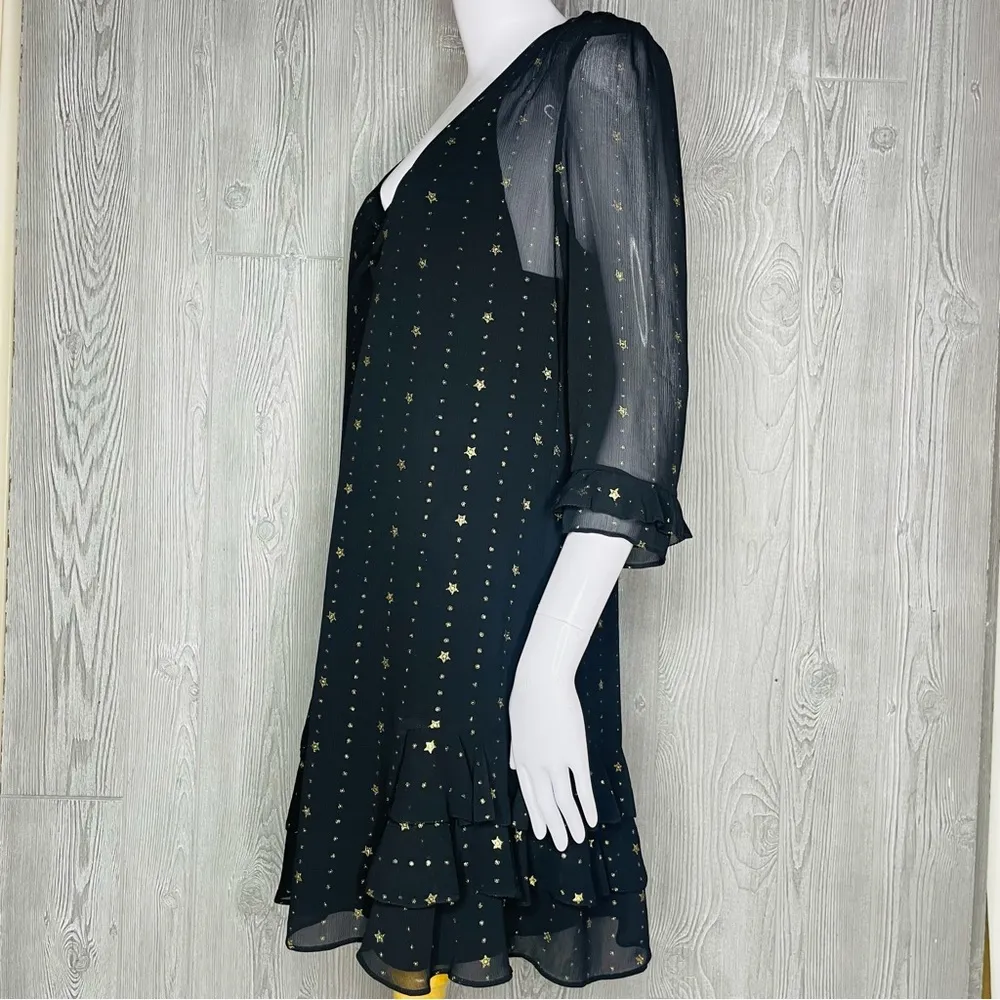 Victoria’s Secret cropped sleeve celestial star dress sheer with slip size 10 m - Image 7