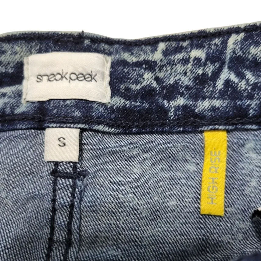 Sneak Peak Sneak Peek Shorts Size Small SM W23"xL1.5" Sneak Peek Denim Shorts Cheeky Shorts Mini - Image 6