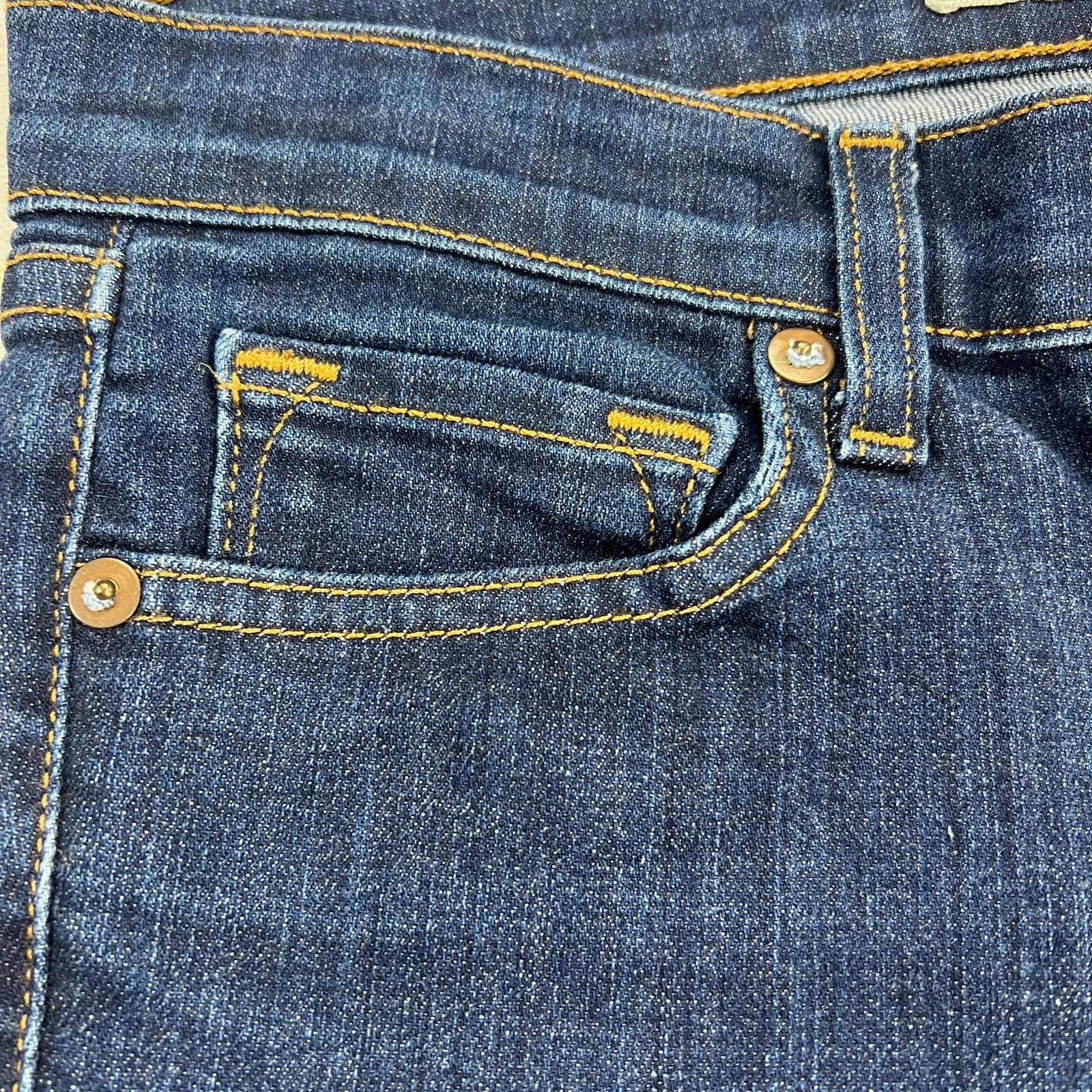 J Brand Skinny Leg Dark Wash Low Rise Jeans 811C032 Pure Wash Size 25 - Image 9