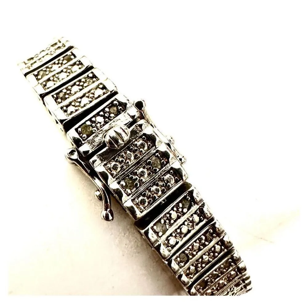 silver tone link bracelet - Image 7