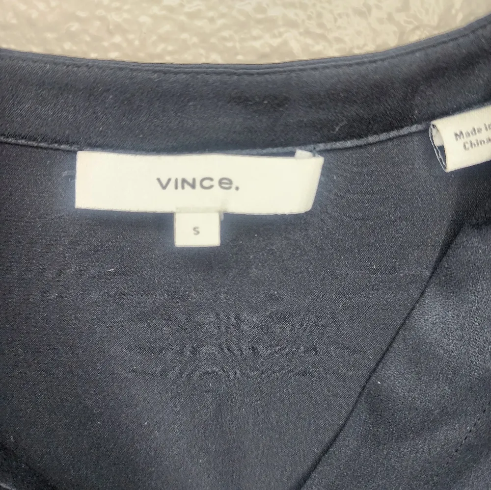 Vince  Short Sleeve Silk Top - Image 3