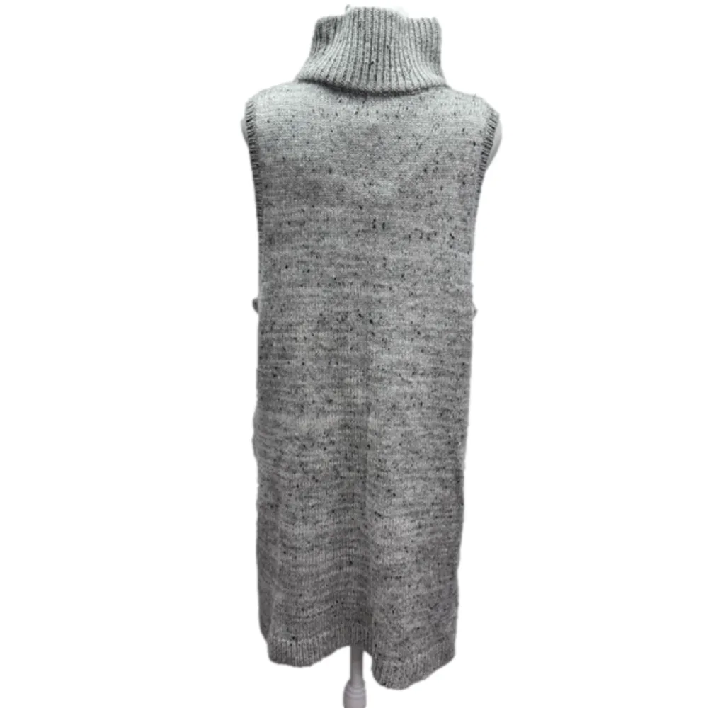 Woolrich Gray Desert Chill Pullover Sleeveless Turtleneck Tunic Size Large - Image 7