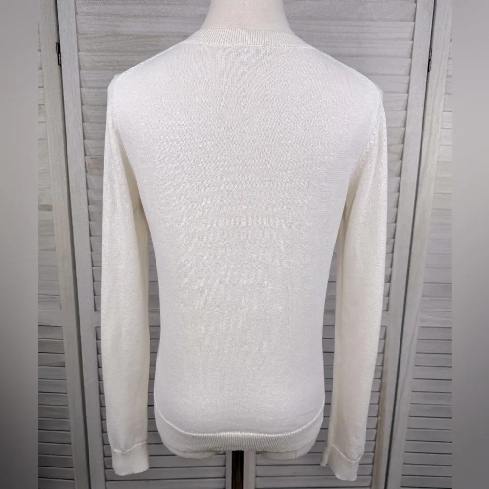 GAP Crewneck Sweater Lightweight Ivory-Small - Image 2
