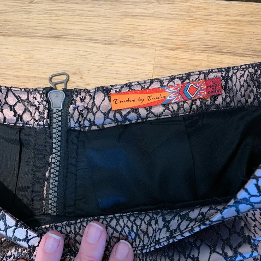 Twelve By Twelve Snake Skin Pattern Mini Skirt S - Image 4