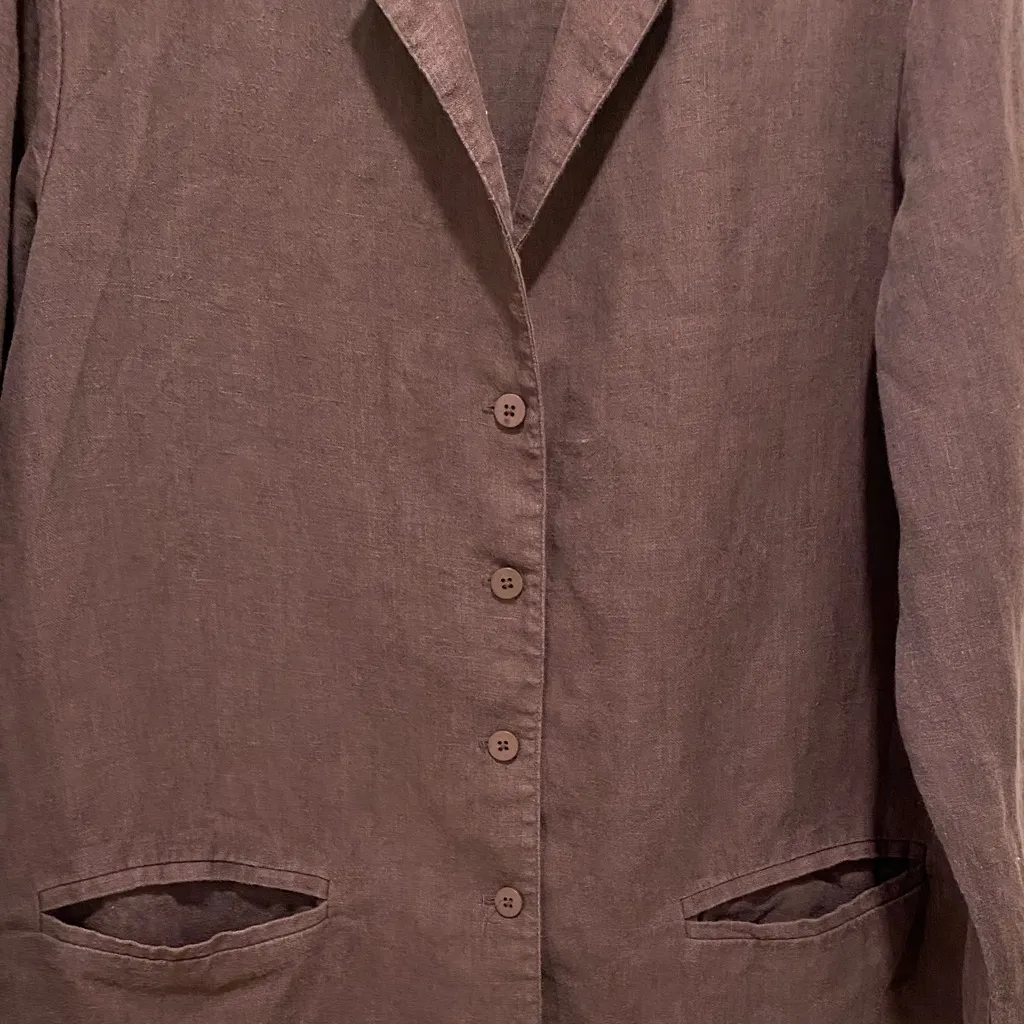 Eileen Fisher linen Women's Blazer - Image 5