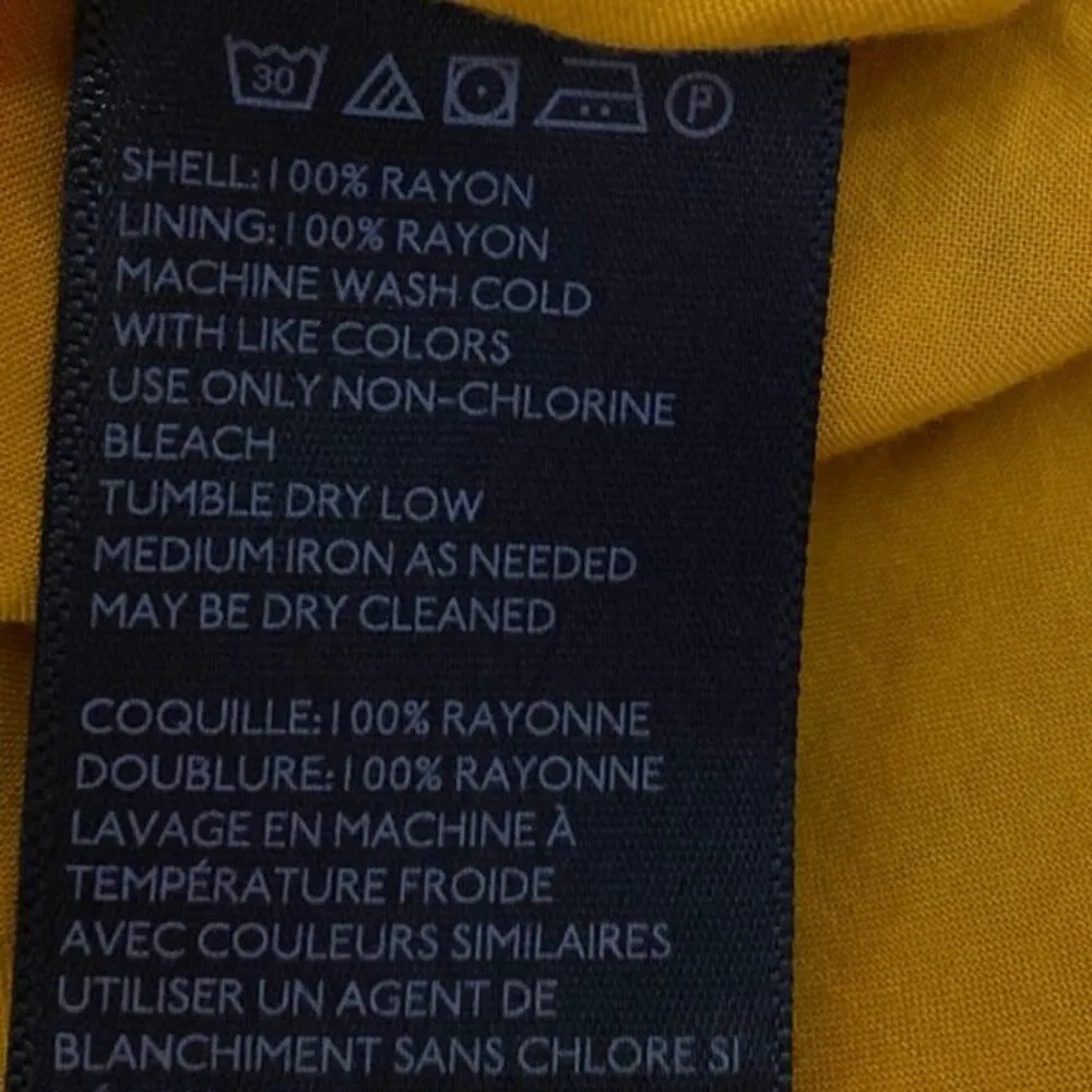 Urban Outfitters Womens Yellow Floral Short Cap Sleeve Mini Fit & Flare Dress XS - Image 4