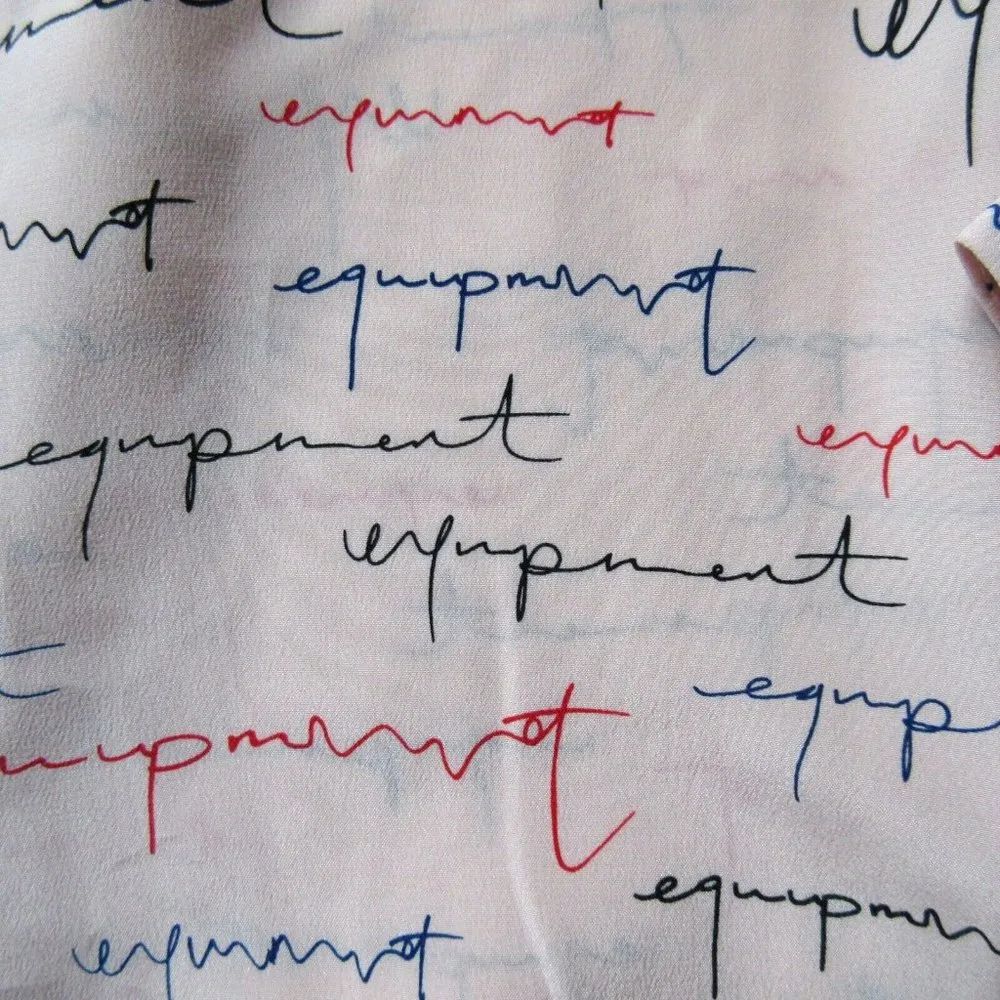 NWT Equipment Essential in Ceramic Signature Logo Silk Button Down Shirt S $278 - Image 3