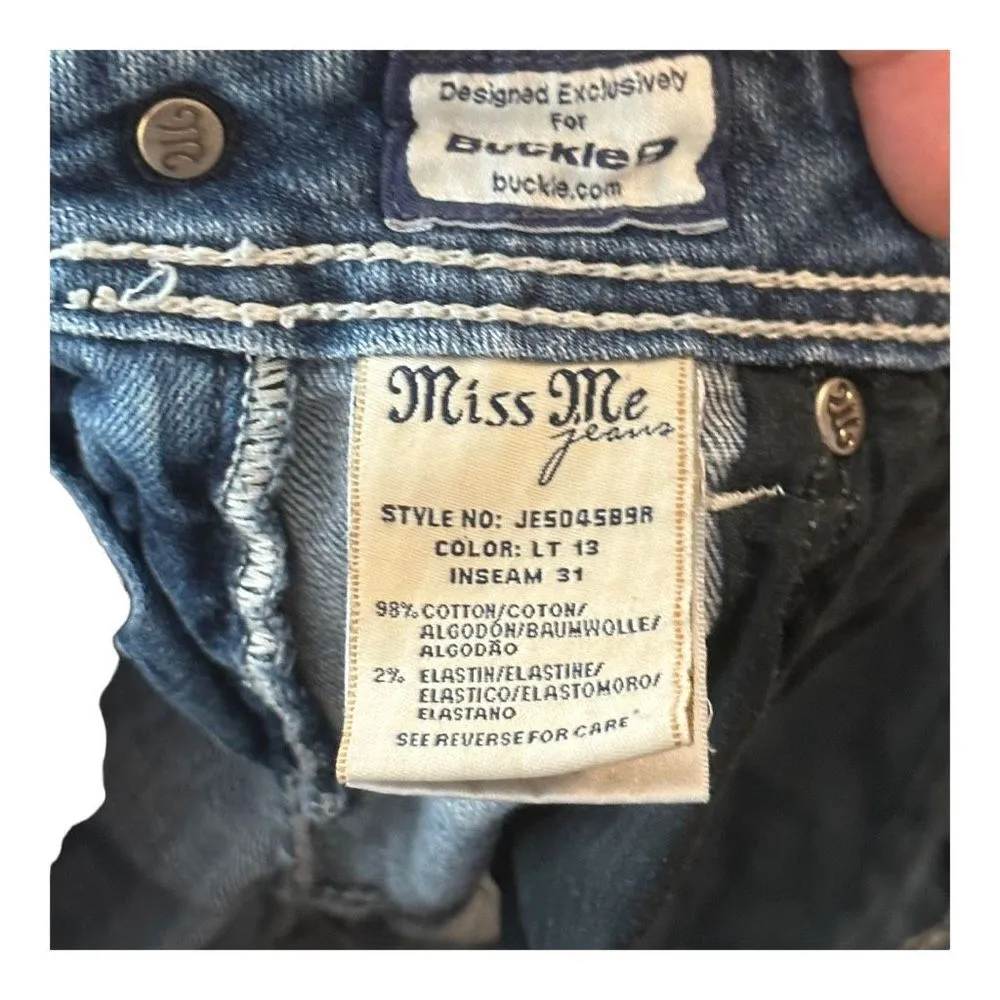 Miss Me‎ Cut-Off Jean Shorts Size 36 - Image 6