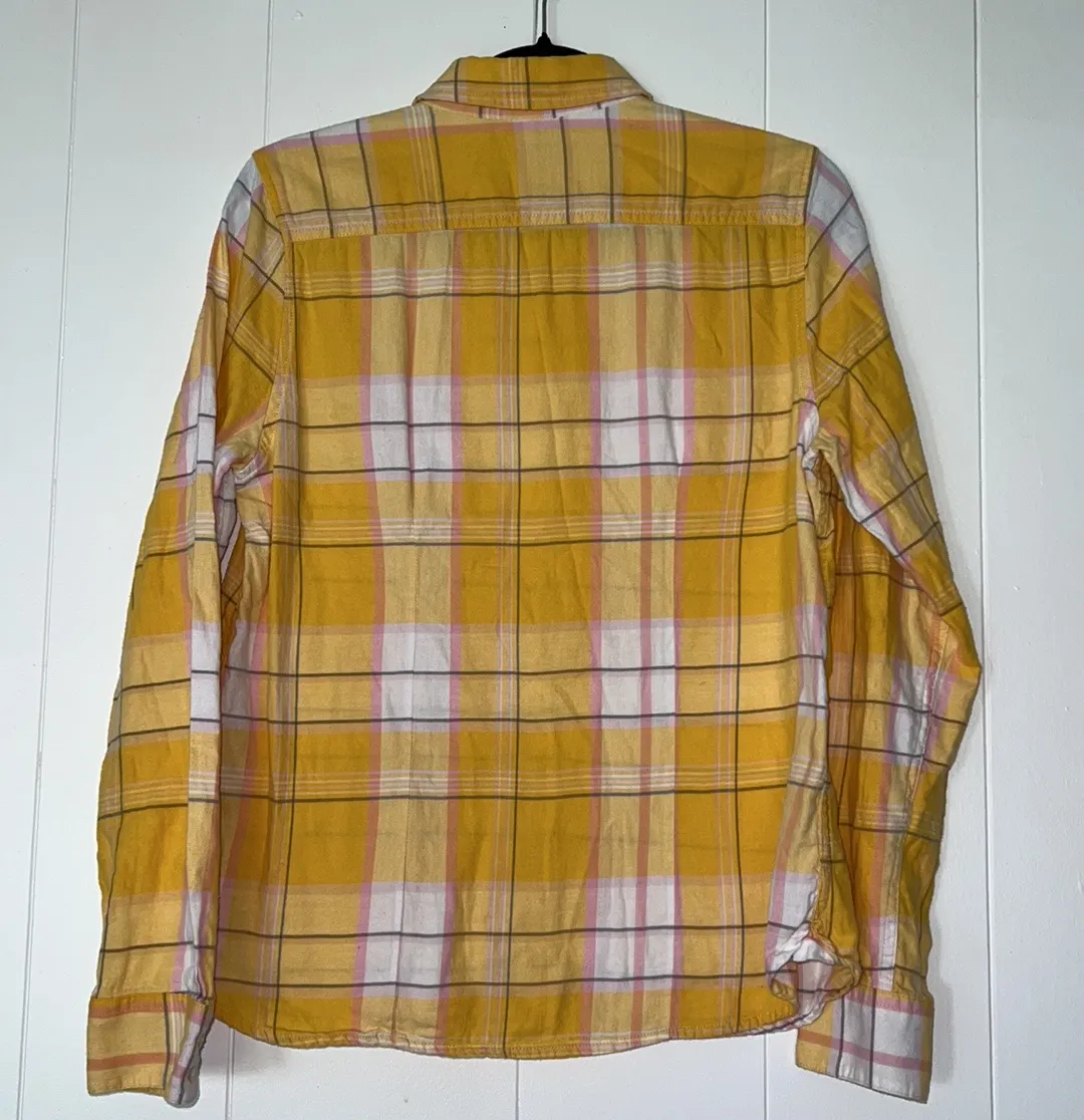 Outfitters Yellow Plaid Flannel J2 - Image 2