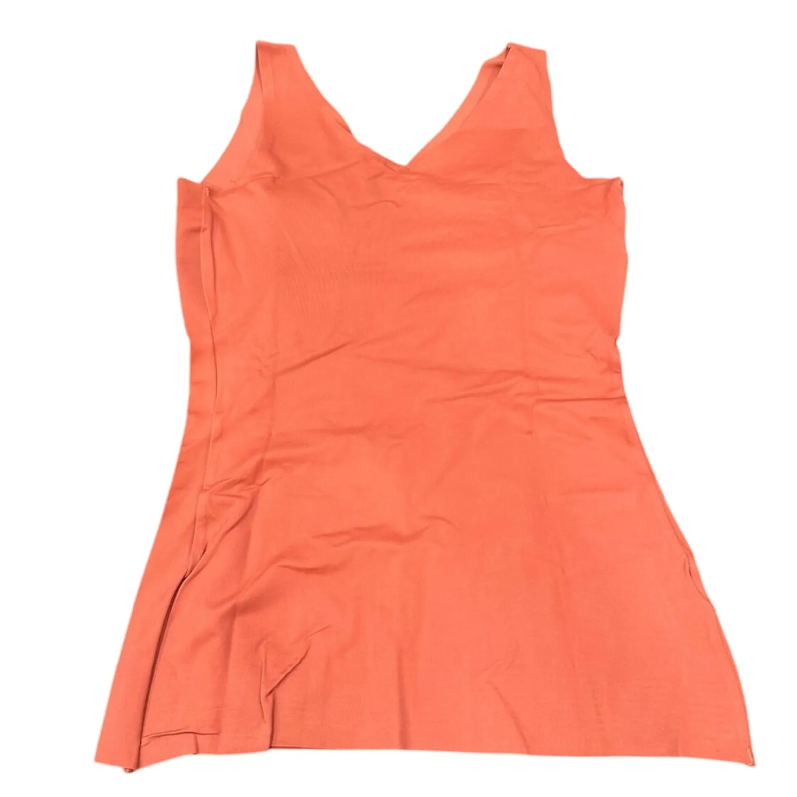 Brand New Ruby Ribbon Women's Size 50 Terracotta V Neck Sleek Shapewear Orange - Image 3