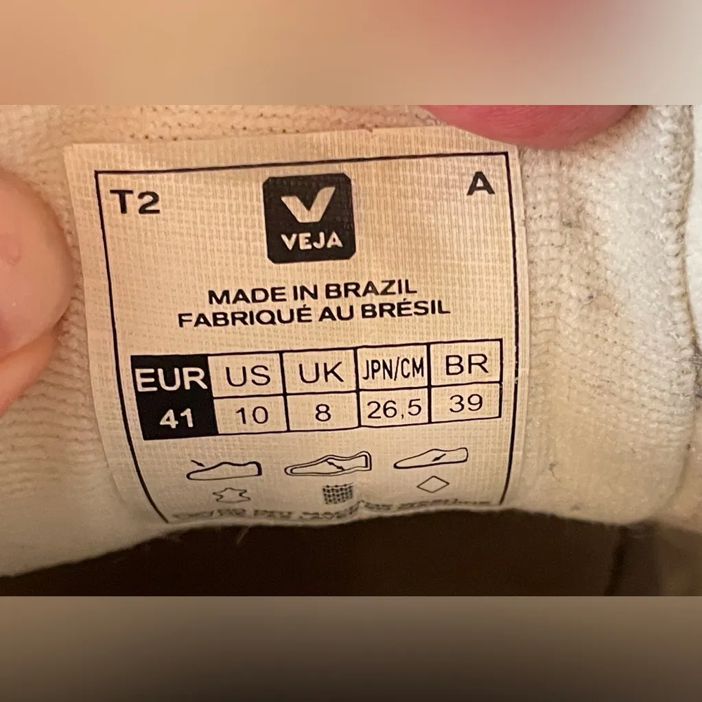 Veja Women’s Esplar Leather White Clay Sneakers‎ Size 10 - Image 9