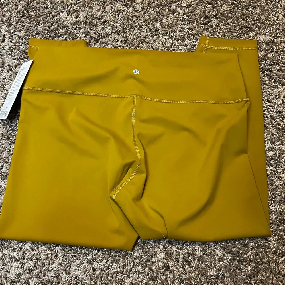 Lululemon Wunder Under High Rise 25” Leggings Gold Spice Size 18 - Image 3