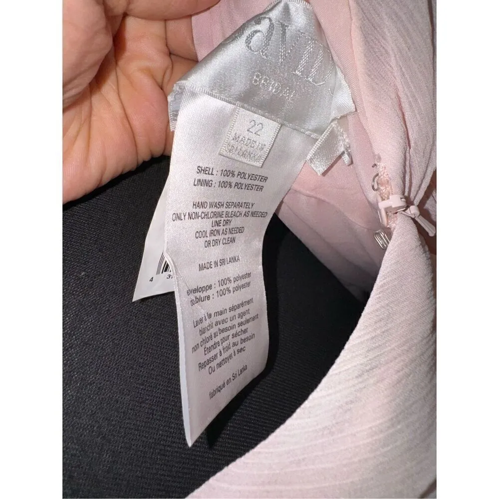 David’s Bridal Soft Pink Maxi Dress - Image 7