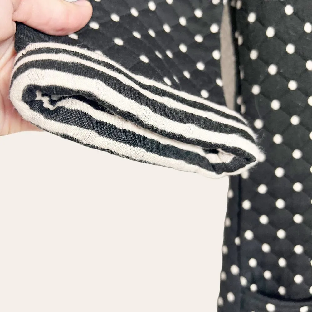 Boden Black Polka Dot Sweater Dress Size 6 - Image 5