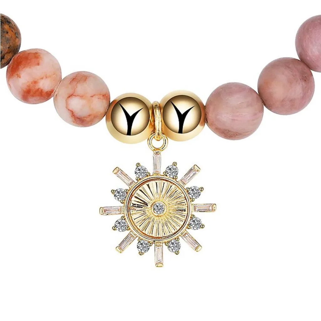 NWT 14k Gold Plated Cubic Zirconia
Multi-Color Sun Stretch Bracelet - Image 2