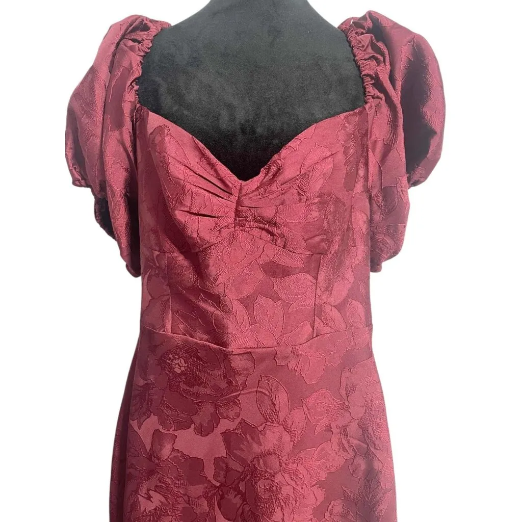 NEW Sachin & Babi Size 14 Dress Burgundy Back Tie Formal Classy Sexy - Image 4