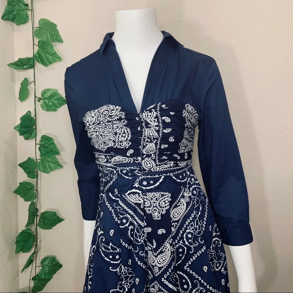 Anthropologie Holding Horses Western Bandana Dress - Image 9