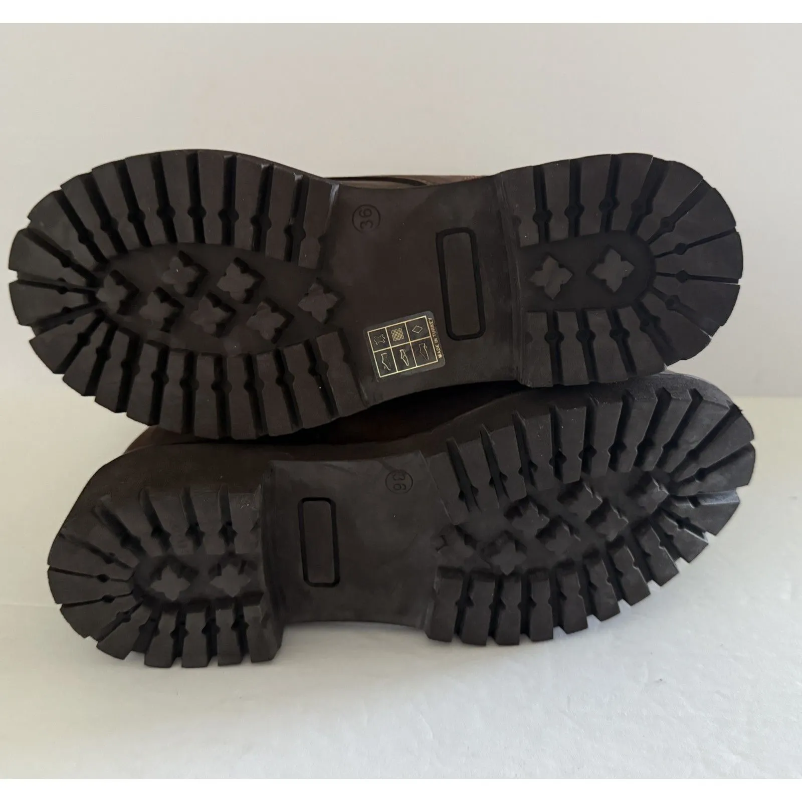 NWOB Bueno Stella Brown Nubuck Combat Boots Calf High Fleece Lined Comfort Sz 36 - Image 8