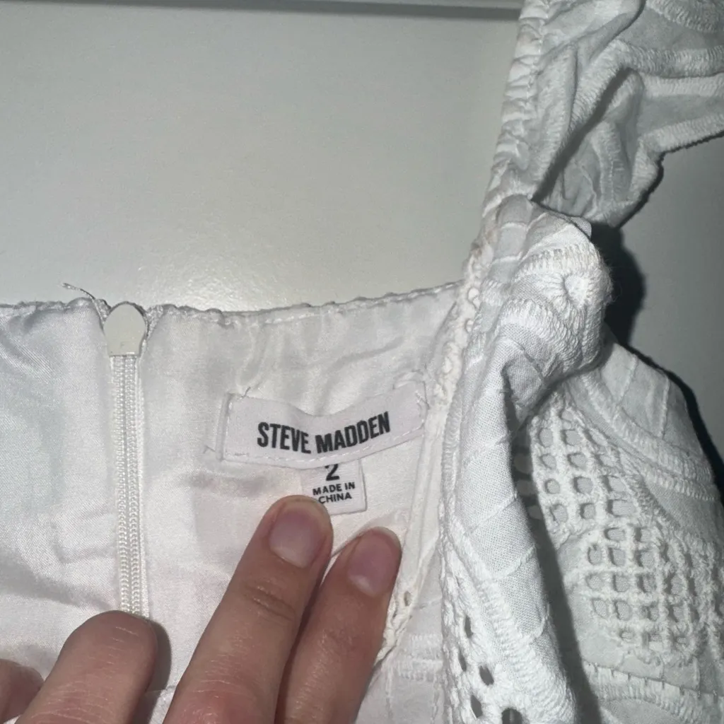 Steve Madden  White Sierra Dress Size 2‎ - Image 6