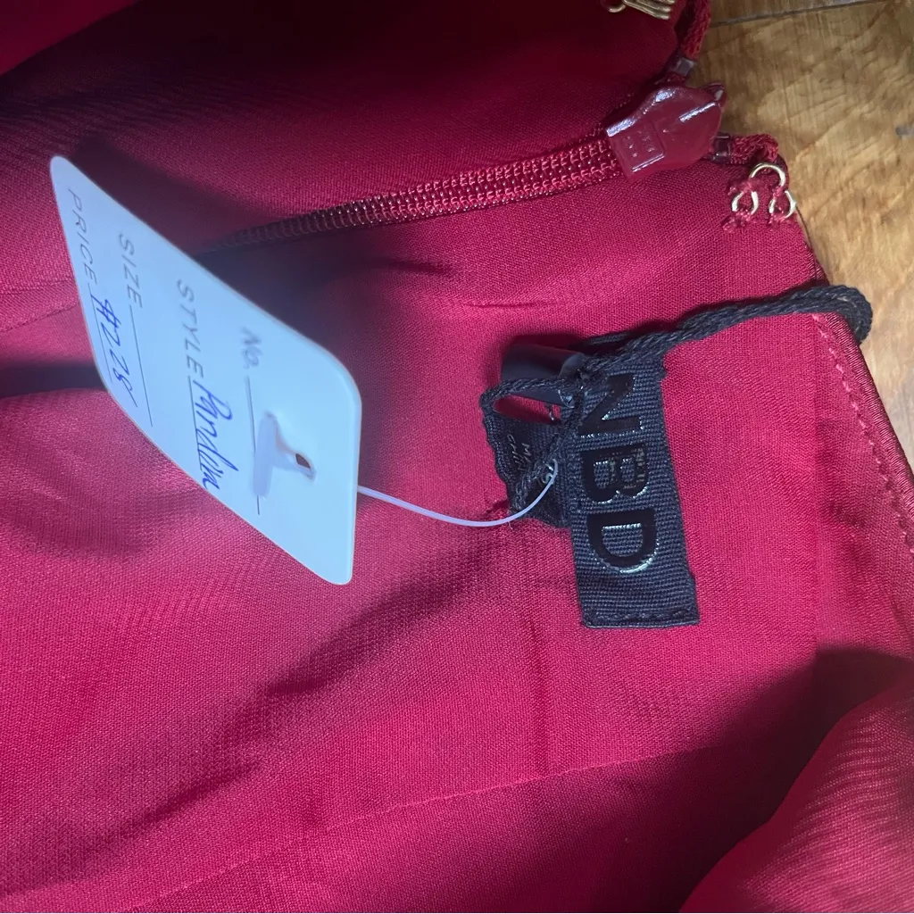 NWT‎ Revolve NBD Pandora Red Satin Dress Size XS - Image 5