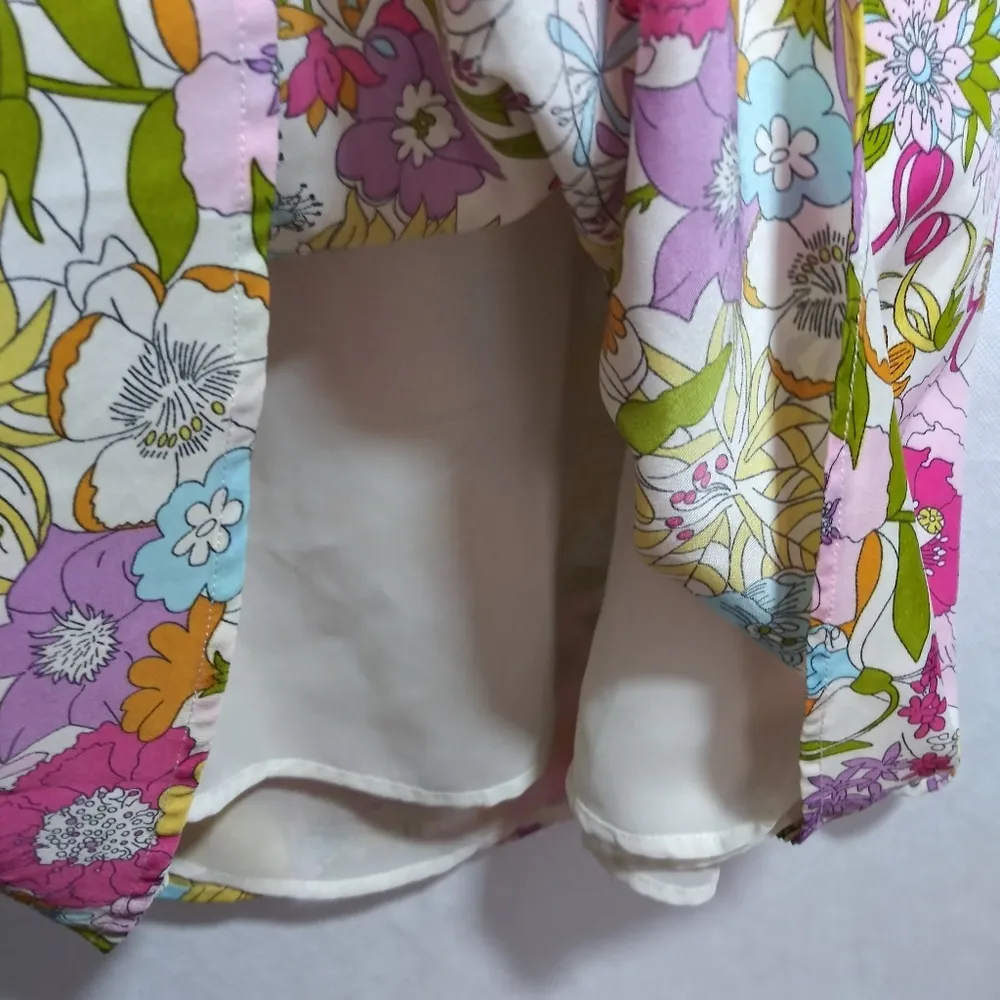 Liberty of London for Target Retro Floral Sun Dress Size Small Pink - Image 5