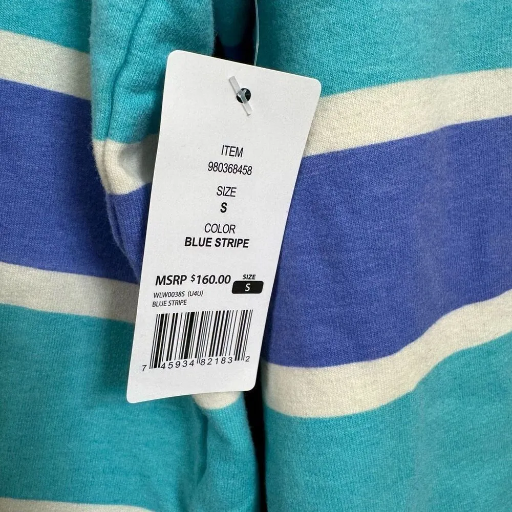 Wildfox Purple Aqua Striped Sleep Lounge Top Shorts 2 Piece Set Small NWT - Image 5