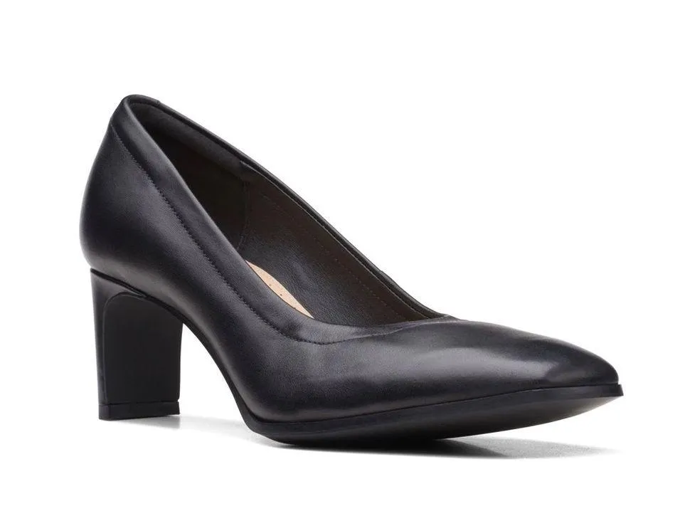 Clarks Seren Pump in Black Leather 9.5 - Image 12