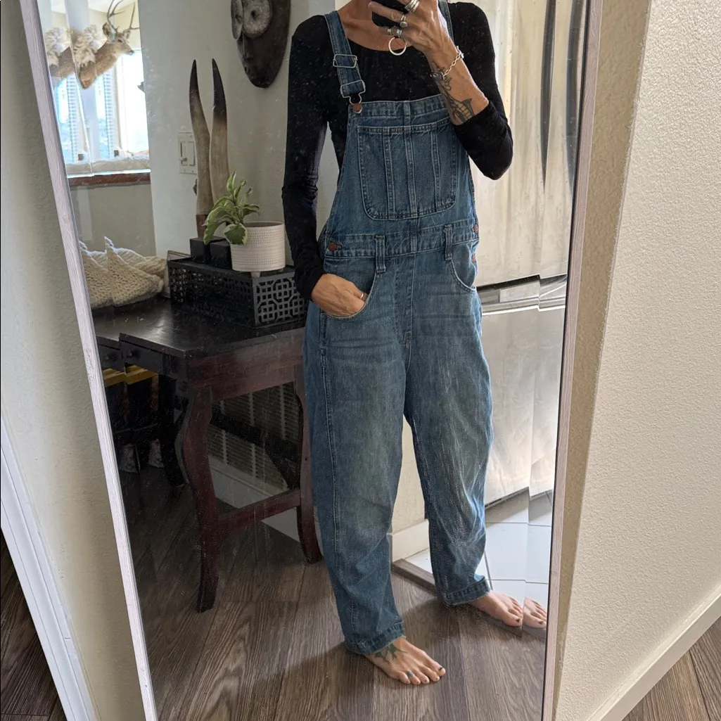 Madewell  size small denim overalls - Image 3