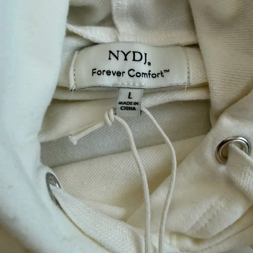 NYDJ Forever Comfort Oversized Hoodie – Vanilla Large NWT - Image 5