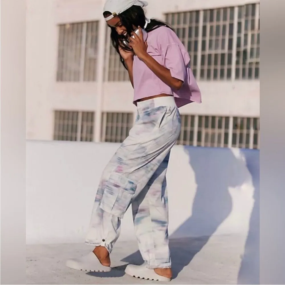 NWT Free People Mesmerize Me Printed Pants In Meadow Motion Tie Dye S $145 - Image 5