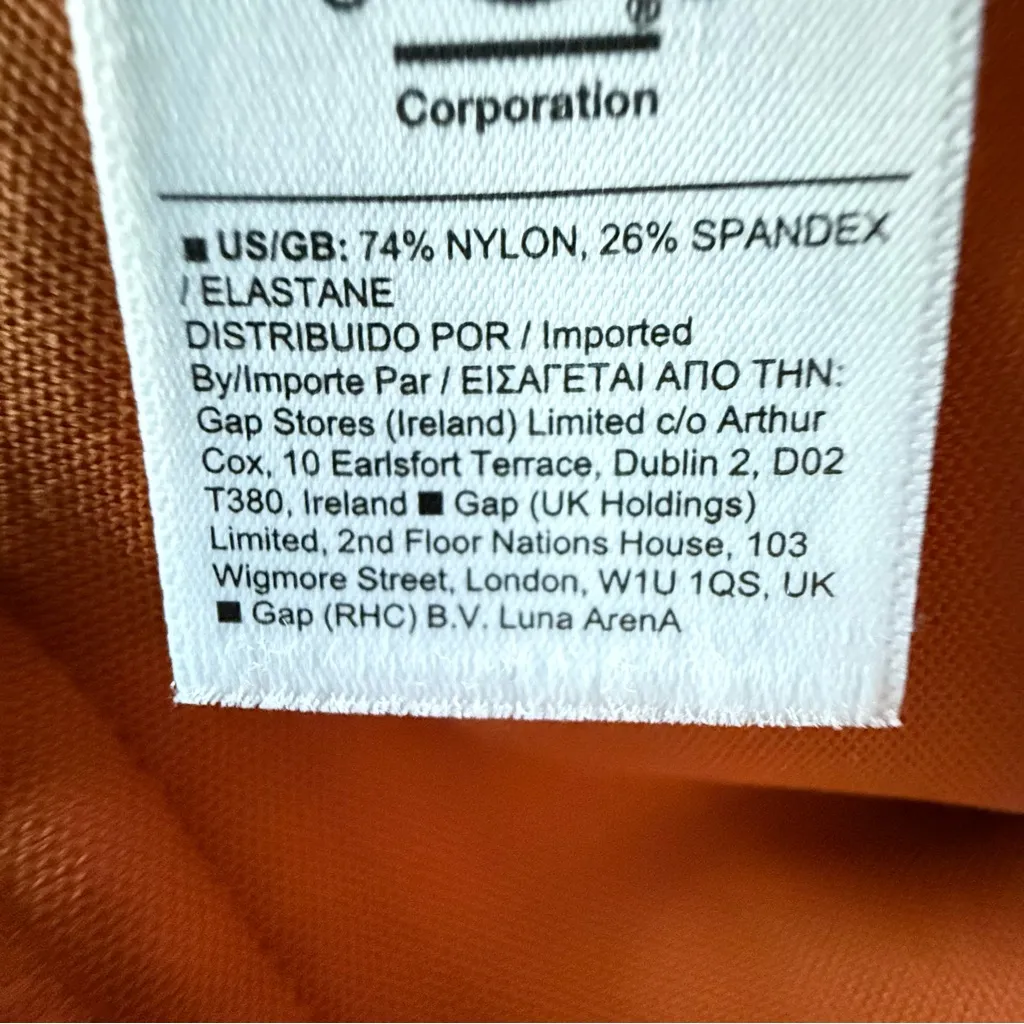 Athleta Delancey‎ Orange Straight Cargo Athletic Pants Size Large - Image 12