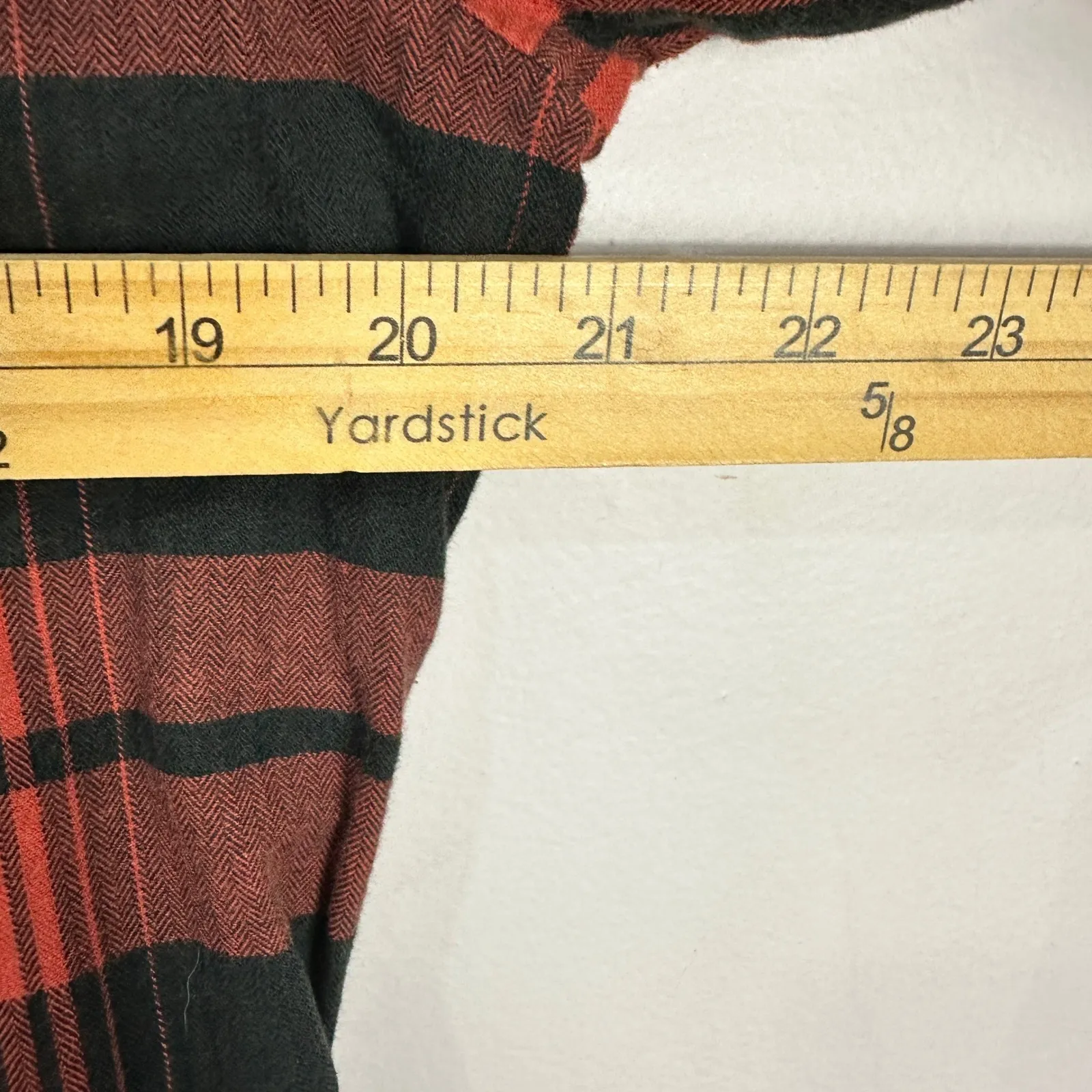 Joie Plaid Top L Red Black Button Front Grunge 90s Indie Sleaze Preppy Academia - Image 7