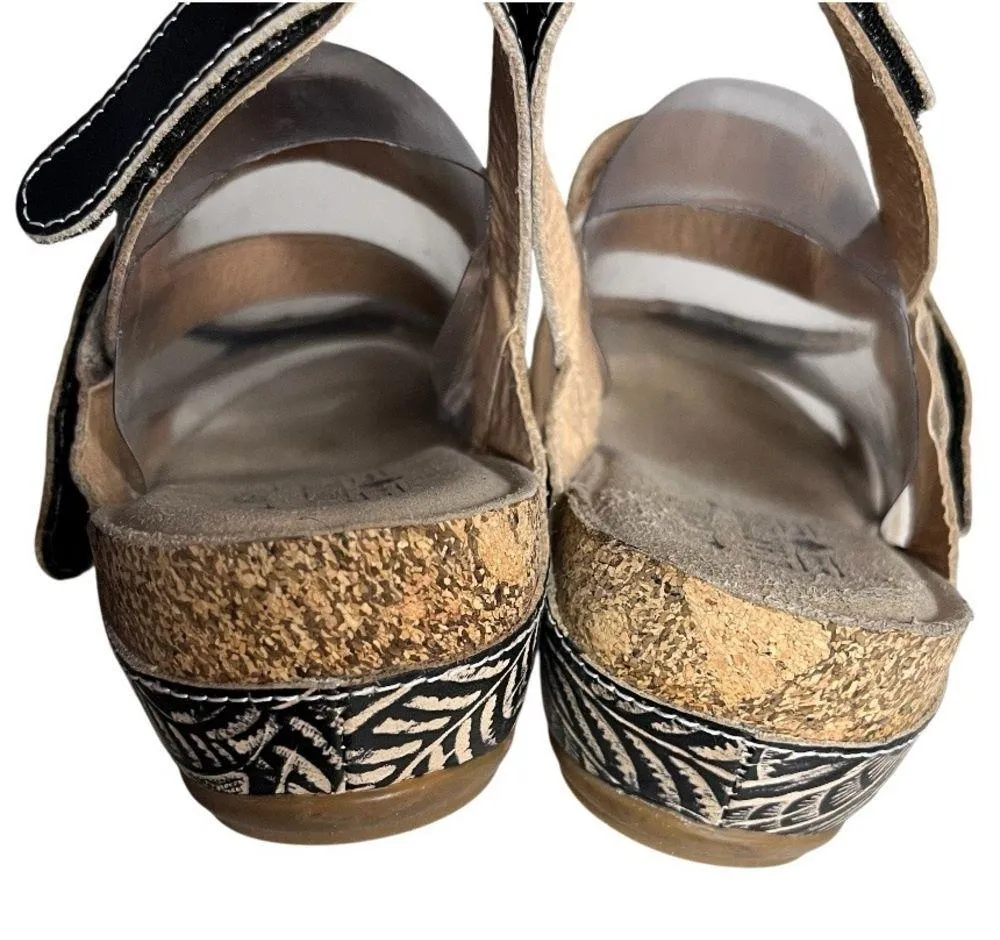 L’ARTISTE SPRING STEP Quilana Leather Ankle Strap Sandal Size 39 US Size 8.5 - Image 4