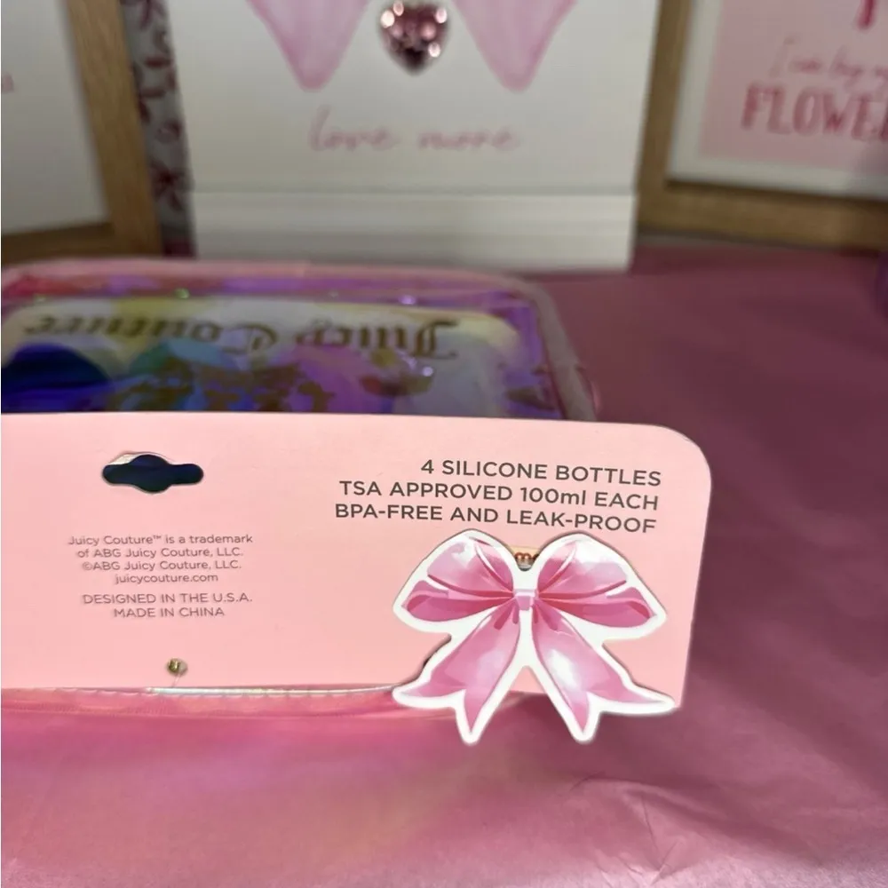 Juicy Couture Travel Bottles and Cosmetic Bag set - Image 4