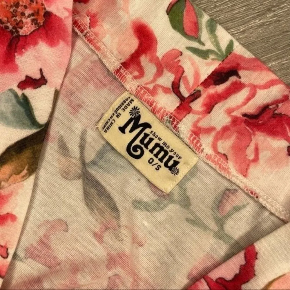 Show me your Mumu peony floral cardigan robe flower print one size no tie - Image 3