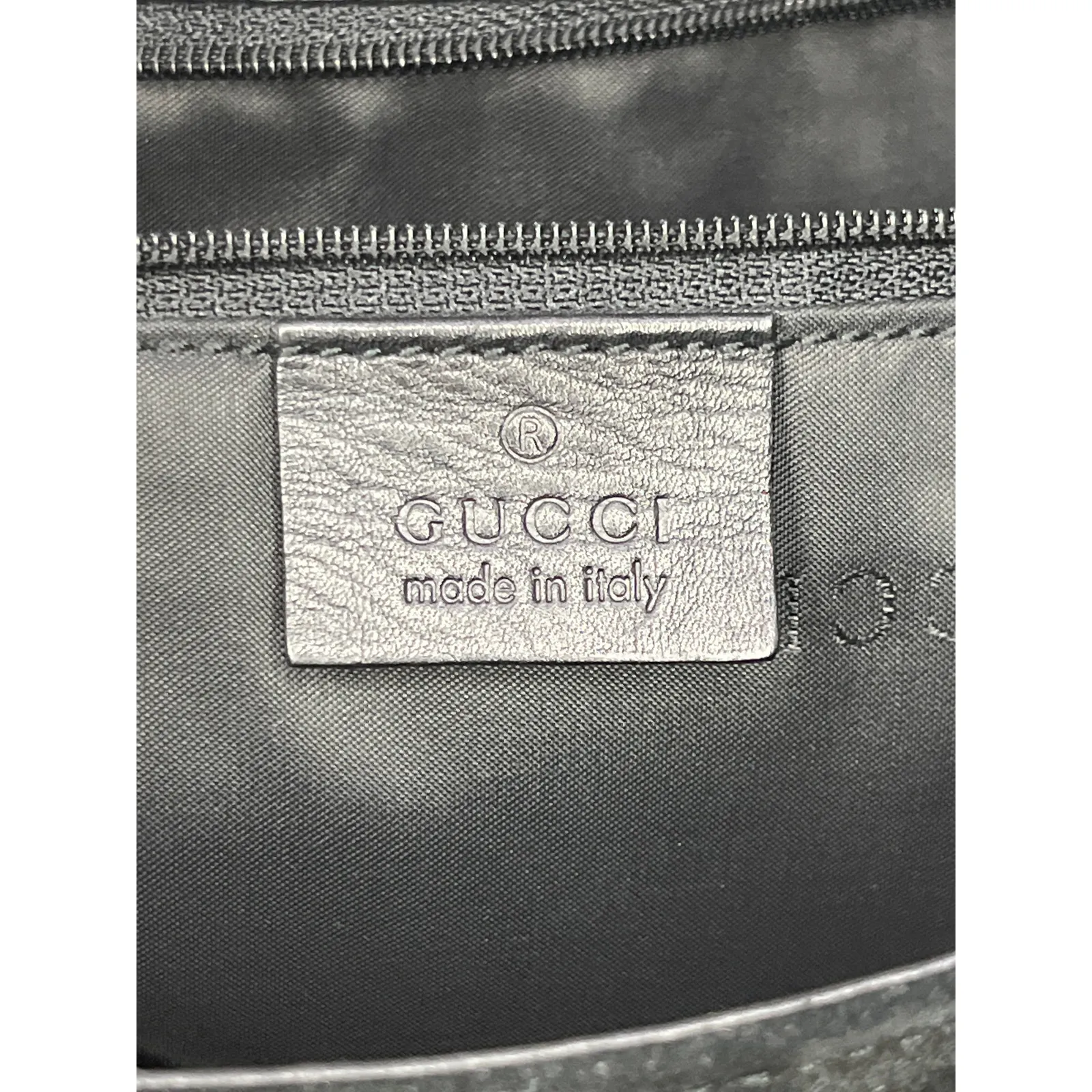 Gucci Black Suede Shoulder Bag 001 3266 Vintage Messenger Style Made In Italy - Image 4