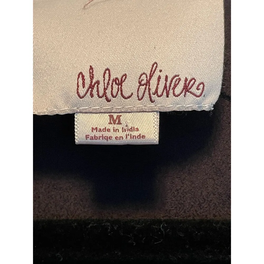 Chloe Olivers Racerback Orange Accent Geometric Sleeveless Dress M Black Size M - Image 8